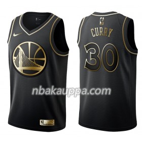 Golden State Warriors Stephen Curry 30 Nike Musta Golden Edition Pelipaidat Swingman - Miesten